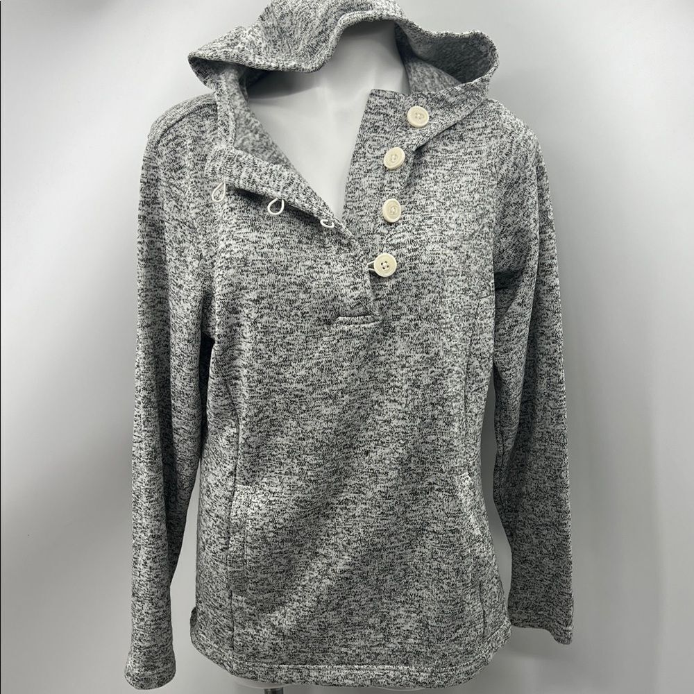 Columbia Women's Gray Button-Up Hoodie